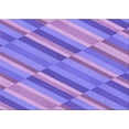 thumbnail image 1 of Ahgly Company Indoor Rectangle Patterned Bright Lilac Purple Area Rugs, 2' x 4', 1 of 6