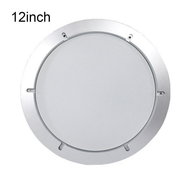 GLFILL Professional 12 Inch Speaker Net Cover Car Home Mesh Enclosure Frame Wire Grilles Circle Speaker Protective Cover Accessories Silver