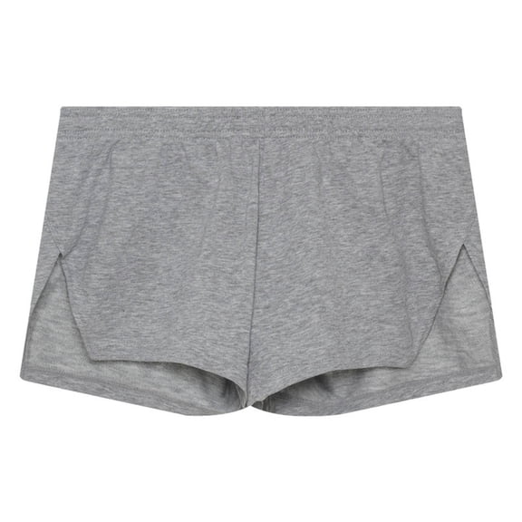XIAONU Womens Solid Athletic Shorts Elastic Waist Split Hem Relaxed Fit Shorts