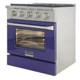 thumbnail image 6 of Kucht Professional 30" Stainless Steel Natural Gas Range in Blue and Silver, 6 of 14