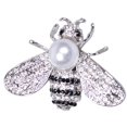 thumbnail image 4 of Broche de alfiler de de cristal de perla artificial, suéter de mujer, broches de sombrero, joyería Salvador Broche de perlas de flor de abeja, 4 of 10