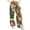 Green, variant on Womens Holiday Pants Christmas Print Fleece Lined Wide Leg Sweatpants Elastic Drawstring Waist Loose Straight Trousers
