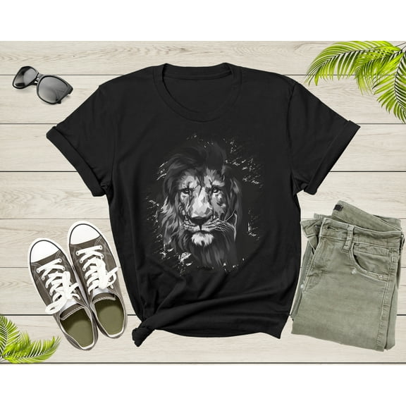 Cool Forest King Lion Saharan African Animal Zoo Lion T-Shirt Lion Animal Gift T Shirt for Men Women Kids Boys Girls King Lion Tshirt