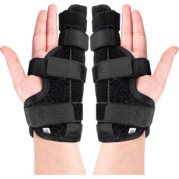 2 Pack Boxer Finger Splint Padded Support Brace Boxer Fracture Splint