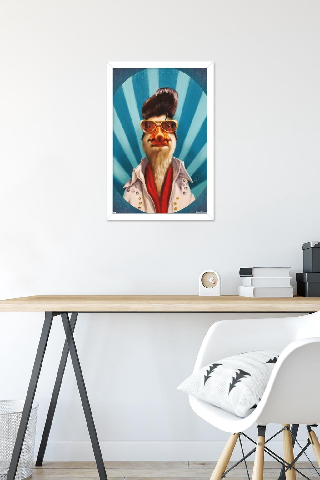 Lucia Heffernan Art - Duck The King Wall Poster, 14.725" x 22.375" Framed