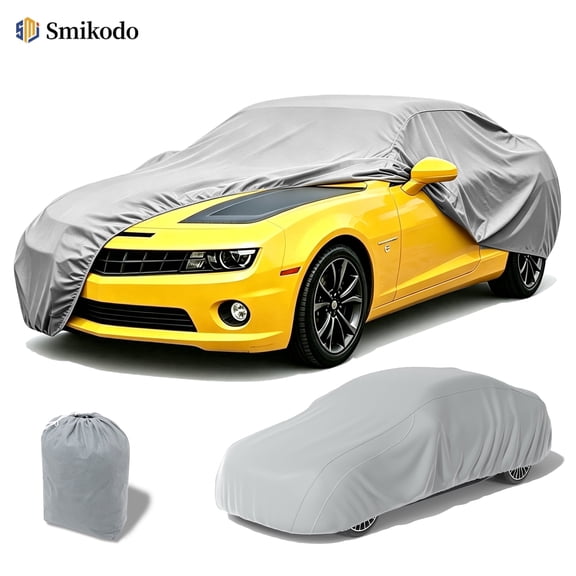 Smikodo Car Cover, Lightweight, Breathable ,for Midsize Sedans, Indoor, UV and Dust Protection, Comes with Storage Bag, Size S 174in to 193in long