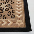 thumbnail image 5 of SAFAVIEH Journey Cleves Animal Machine Washable Area Rug, Beige/Black, 7'9" x 10', 5 of 13