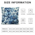 thumbnail image 5 of GOSMITH Blue and White Floral Pillow Covers Chinoiserie Pillow Cover Farmhouse Butterflies Spring Throw Pillowcase Outdoor Cushion Cover for Sofa Bedroom Indoor Outdoor, 5 of 5