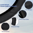 thumbnail image 4 of XUKEY Silicone Car Steering Wheel Cover Universal Anti-Slip Waterproof Black 14"-15" Fit for Cars,SUV, 4 of 10