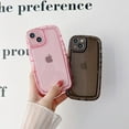 thumbnail image 3 of Case for iPhone 14, Clear Soft [Back & Edge Airbag Shock-Absorbing] Non-Yellowing Crystal TPU Silicone Shockproof Bumper Phone Cover Slim Candy Colors Transparent Phone Shell for Women - Pink, 3 of 11