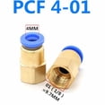 thumbnail image 2 of Conector rápido neumático Ajuste de aire para 4 6 8 10 12 mm Tubo de tubo de manguera 1/8 "3/8" 1/2 "1/4" BSP Latón de hilo hembra, 2 of 7