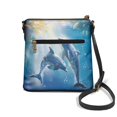 thumbnail image 2 of HELLHERO Dolphins Sling Bag Satchel Bag, Waterproof Lightweight Purse Satchel Durable for Daily Travel Use, 2 of 7