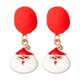 thumbnail image 1 of Pendientes de Navidad Candy Elk Bell moda salvaje rojo y verde pelo bola pendientes Wmkox8yi  sjalhkljlk4674, 1 of 2