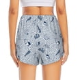 thumbnail image 2 of Lsque Shells And Sand Printed Women's Running Shorts with Liner Pockets,Elastic Quick Dry Workout Athletic Gym Yoga Shorts,Womens High Waist Shorts-, 2 of 9