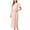Pink, variant on BLVB Womens Short Sleeve Robes Casual Soft Lightweight Belted Bathrobe Ladies Nightdress Sleepwear with Pockets