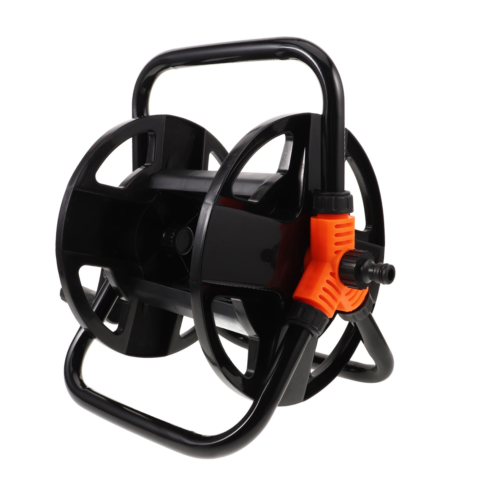 HOMEMAXS Water Hose Storage Bracket Freestanding Hose Reel Water Hose Reel Storage Rack Hose Reel