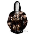thumbnail image 4 of Nueva sudadera con capucha con cremallera y estampado 3D de Powerwolf para hombre, sudadera deportiva de estilo hip hop callejero para exteriores, abrigo informal con capucha para hombre, 4 of 5