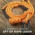 thumbnail image 3 of Embark Adventure Dog Leashes - Colorful, Strong Nylon Leashes for Small, Medium & Large Dogs, Heavy Duty Black Leash, 3 of 5