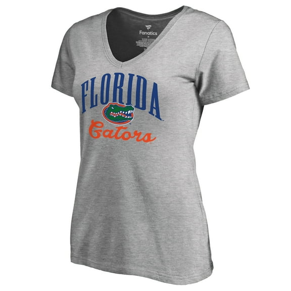 Women's Ash Florida Gators Victory Script T-Shirt
