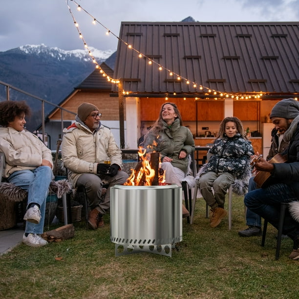 Portable Smokeless Fire Pit for Patios & Gardens - Walmart