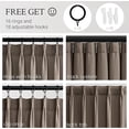 thumbnail image 2 of Dark Flax Pinch Pleated Linen Curtains 105 Inch Length 2 Panels for Living Room Bedroom Semi Sheer Window Curtain Boho Neutral Back Tab Pinch Pleat Drape with Hooks 105 Inches Long, 2 of 17