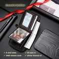 thumbnail image 4 of Cartera de Cuero Genuino para Hombre con Zíper, RFID, Segura, de Gran Capacidad, Doble Pliegue, Multi-tarjeta, Carteras de Cuero para Hombre y Monedero, 4 of 7