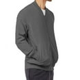 thumbnail image 2 of Men's Full-Zip TERRY Bomber Jacket, Charcoal Grey 2XL, 2 of 3