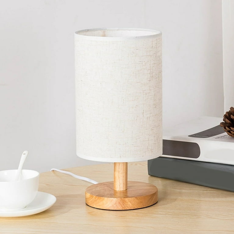 Lochimu Linen Desk Lamp Touch Control LED With Warm White Light