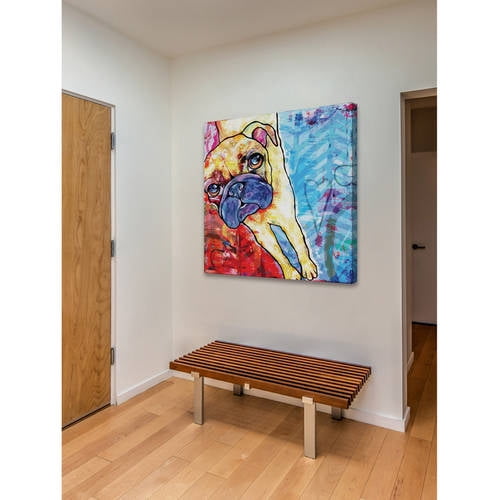 Marmont Hill - "Pug Pop Art" by Stephanie Gerace Painting Print on Wrapped Canvas