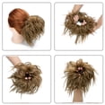 thumbnail image 2 of SAYFUT Hair Scrunchies Curly Wavy Messy Hair Bun Extensions Wedding Hair Pieces for Women Kids Hair Updo Hairpiece Donut Chignons, 2 of 7