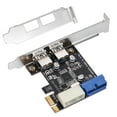 thumbnail image 1 of Yeacher SuperSpeed 2-Port USB 3.0 PCI-E PCI Express 19-pin USB3.0 4-pin Connector Low Profile, 1 of 6