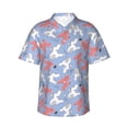 thumbnail image 2 of Picia Cartoon Poodle Dog Gentle Cotton Regular Fit Short Sleeve Casual Hawaiian Shirt for Men-3X-Large, 2 of 9