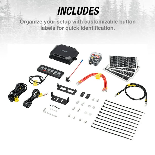 Smart Pod Touch セット TYPE S - Elevate LYNX 6 - 6-Switch Control Panel & Power Hub - 12V