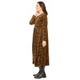 thumbnail image 3 of Woman Within Plus Size 21-Button Velour Dress, 3 of 3