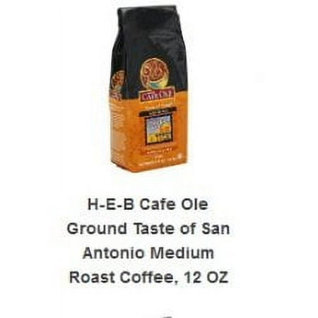 HEB Cafe Ole Ground Coffee 12oz Bag (Pack of 3) (Taste of San Antonio)