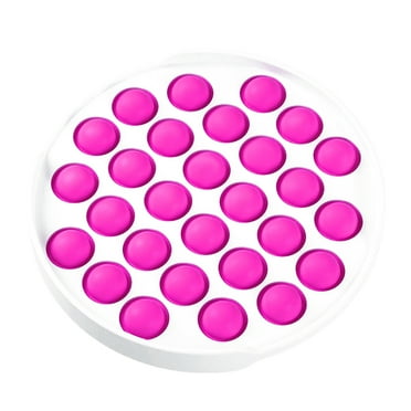 Alphabet Round Push Pop Dimple Bubble Popper Pressure Relief - Circle - Red ( 2 Pack )