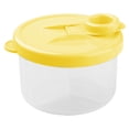thumbnail image 2 of Milk Powder Dispensers,Formula Dispenser On The Go, Non-Spill Rotating Three-Compartment Formula Container to Go, Milk Powder Snack Container for Travel, Yellow, 2 of 5