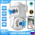 thumbnail image 1 of ZRHUNTER-cámara de seguridad CCTV 4K PTZ, con doble lente Dispositivo de vigilancia, detección humana, visión nocturna, Wifi, exterior, ICsee, 8MP, 1 of 3