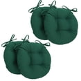 thumbnail image 1 of Cojines redondos Blazing Needles de sarga maciza 16 pulgadas juego de 4 Verde bosque, 1 of 1