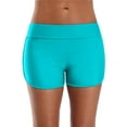 thumbnail image 1 of Women Sporty Swim Shorts Solid Board Shorts Boyleg Swim Bottoms, 1 of 6