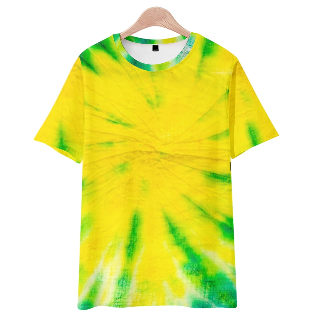 Art Tie-dye Creative High Quality Tshirt Slim Animal Clothing Man Woman