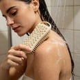 thumbnail image 1 of Cepillo de ducha de silicona de doble cara | Exfoliante corporal de doble textura con cerdas largas y nodos de masaje, 1 of 6