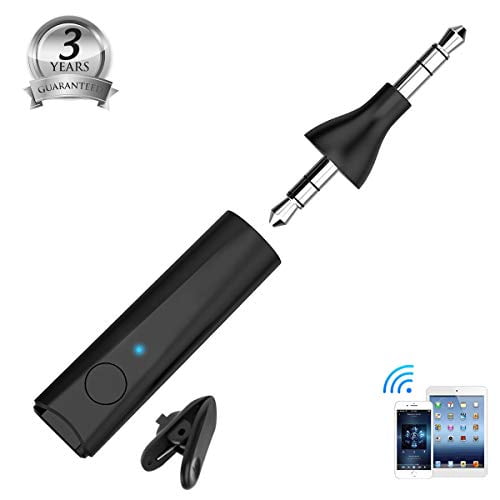 Mini Bluetooth Aux Adapter, Bluetooth 5.0 Audio Receiver for Car/Home