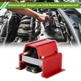 thumbnail image 2 of Universal High Output Low OHM Resistance Ignition Coil for V8 for Chevy for Ford for Olds for Pontiac Engines Red Male, 2 of 6