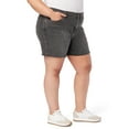 thumbnail image 2 of Levi Strauss Signature Women's Plus Size Heritage 5-Inch Fray Hem Shorts, 2 of 5
