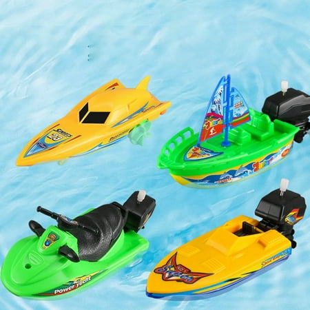 Wind Up Boat Toy Creative Floating, Motorized Boat For Bathtub