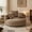 Coffee, variant on MOONMISS Oversized Bean Bag Chair, Chenille Lazy Bean Bag Sofa with Wrap-Around Backrest & Pillows for Living Room,Wine Red