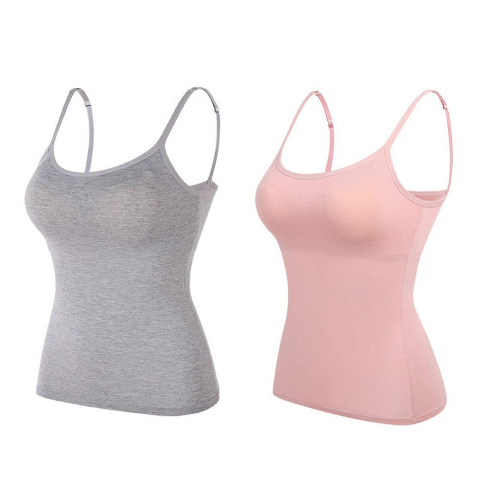 cotton camisole with built in bra