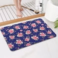 thumbnail image 4 of Pioneer Flower Floral Print Pattern Bathroom Rugs Mat, Non Slip Microfiber Bathroom Rug with Rubber Backing, Soft Mats for Bathroom Floor Tub Shower, 17"x27", 4 of 5