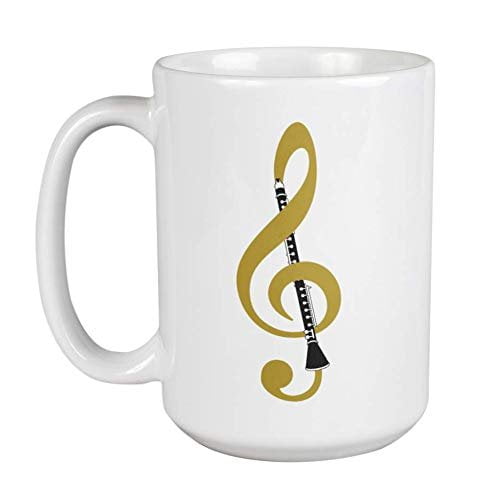 Unique Music Gifts Clarinet Coffee Mug Music Lover Gift Colorful Music Lover Clarinets Art Mug Clarinet Mug